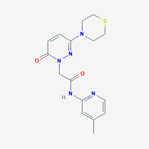 N-(4-methylpyridin-2-yl)-2-[6-oxo-3-(thiomorpholin-4-yl)pyridazin-1(6H)-yl]acetamide