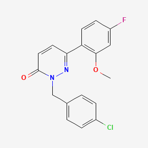 2-(4-chlorobenzyl)-6-(4-fluoro-2-methoxyphenyl)pyridazin-3(2H)-one