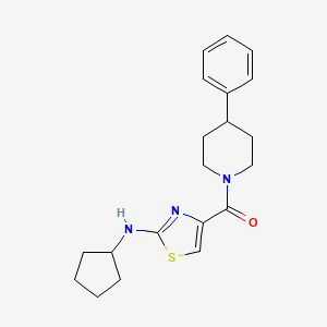 [2-(Cyclopentylamino)-1,3-thiazol-4-yl](4-phenylpiperidino)methanone