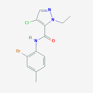N-(2-bromo-4-methylphenyl)-4-chloro-1-ethyl-1H-pyrazole-5-carboxamide