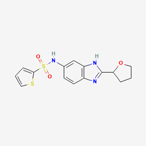 N-[2-(tetrahydrofuran-2-yl)-1H-benzimidazol-5-yl]thiophene-2-sulfonamide