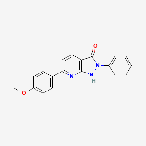 molecular formula C19H15N3O2 B4514250 6-(4-methoxyphenyl)-2-phenyl-1,2-dihydro-3H-pyrazolo[3,4-b]pyridin-3-one 