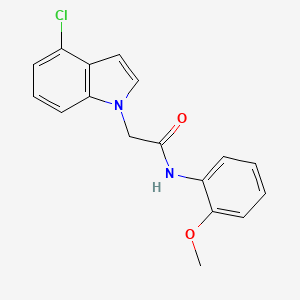 2-(4-chloro-1H-indol-1-yl)-N-(2-methoxyphenyl)acetamide