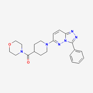 Morpholin-4-yl[1-(3-phenyl[1,2,4]triazolo[4,3-b]pyridazin-6-yl)piperidin-4-yl]methanone