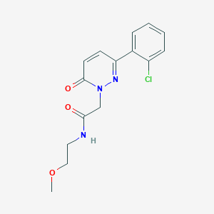 2-[3-(2-chlorophenyl)-6-oxopyridazin-1(6H)-yl]-N-(2-methoxyethyl)acetamide