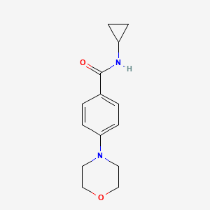 N-cyclopropyl-4-(4-morpholinyl)benzamide