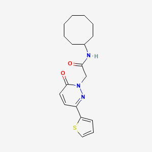 N-cyclooctyl-2-(6-oxo-3-(thiophen-2-yl)pyridazin-1(6H)-yl)acetamide