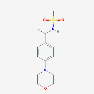 N-{1-[4-(4-morpholinyl)phenyl]ethyl}methanesulfonamide