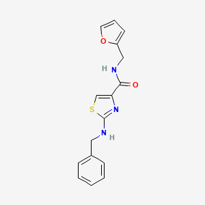 2-(benzylamino)-N-(2-furylmethyl)-1,3-thiazole-4-carboxamide