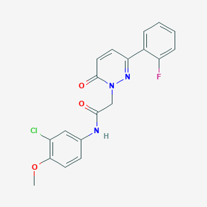 N-(3-chloro-4-methoxyphenyl)-2-[3-(2-fluorophenyl)-6-oxopyridazin-1(6H)-yl]acetamide