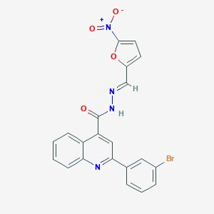 2-(3-bromophenyl)-N'-({5-nitro-2-furyl}methylene)-4-quinolinecarbohydrazide