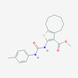 Methyl 2-[(4-toluidinocarbonyl)amino]-4,5,6,7,8,9-hexahydrocycloocta[b]thiophene-3-carboxylate