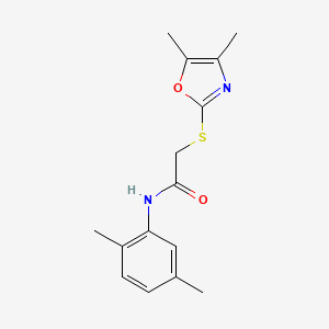 2-[(4,5-dimethyl-1,3-oxazol-2-yl)thio]-N-(2,5-dimethylphenyl)acetamide