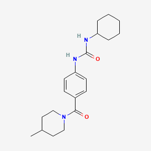 N-cyclohexyl-N'-{4-[(4-methyl-1-piperidinyl)carbonyl]phenyl}urea