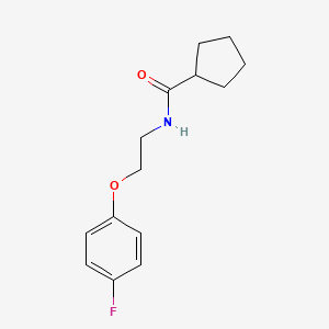 N-[2-(4-fluorophenoxy)ethyl]cyclopentanecarboxamide