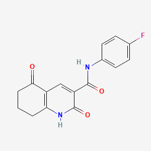 N-(4-fluorophenyl)-2,5-dioxo-1,2,5,6,7,8-hexahydroquinoline-3-carboxamide