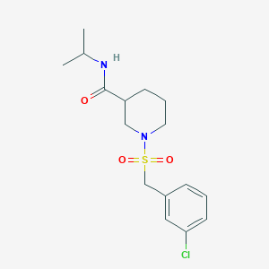 1-[(3-chlorobenzyl)sulfonyl]-N-isopropyl-3-piperidinecarboxamide