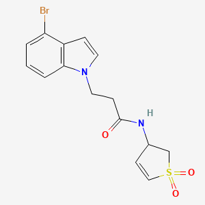 3-(4-bromo-1H-indol-1-yl)-N-(1,1-dioxido-2,3-dihydrothiophen-3-yl)propanamide