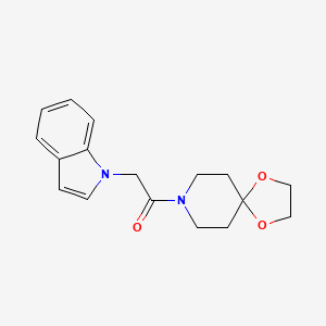 8-(1H-indol-1-ylacetyl)-1,4-dioxa-8-azaspiro[4.5]decane