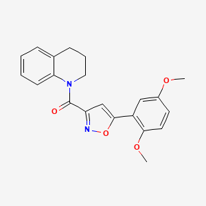 1-{[5-(2,5-dimethoxyphenyl)-3-isoxazolyl]carbonyl}-1,2,3,4-tetrahydroquinoline