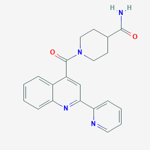 1-{[2-(Pyridin-2-yl)quinolin-4-yl]carbonyl}piperidine-4-carboxamide