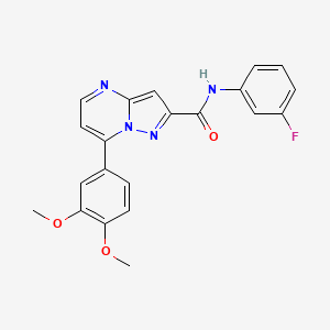 7-(3,4-dimethoxyphenyl)-N-(3-fluorophenyl)pyrazolo[1,5-a]pyrimidine-2-carboxamide