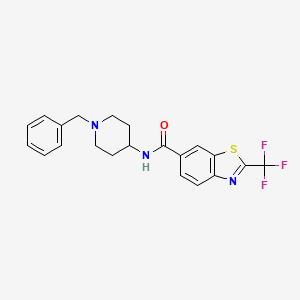 N-(1-benzylpiperidin-4-yl)-2-(trifluoromethyl)-1,3-benzothiazole-6-carboxamide