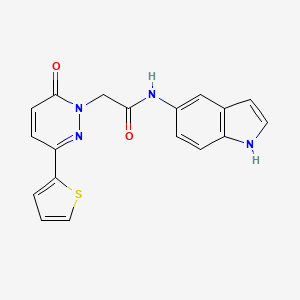 N-(1H-indol-5-yl)-2-(6-oxo-3-(thiophen-2-yl)pyridazin-1(6H)-yl)acetamide