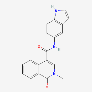 N-(1H-indol-5-yl)-2-methyl-1-oxo-1,2-dihydroisoquinoline-4-carboxamide