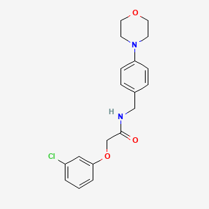 molecular formula C19H21ClN2O3 B4514686 2-(3-chlorophenoxy)-N-[4-(4-morpholinyl)benzyl]acetamide 