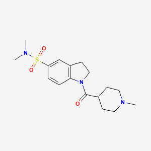 N,N-dimethyl-1-[(1-methyl-4-piperidinyl)carbonyl]-5-indolinesulfonamide