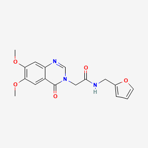 2-(6,7-dimethoxy-4-oxoquinazolin-3(4H)-yl)-N-(furan-2-ylmethyl)acetamide