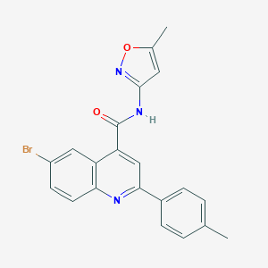 6-bromo-N-(5-methyl-1,2-oxazol-3-yl)-2-(4-methylphenyl)quinoline-4-carboxamide