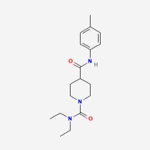 N1,N1-diethyl-N4-(4-methylphenyl)piperidine-1,4-dicarboxamide