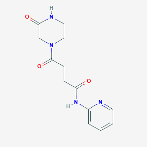 4-oxo-4-(3-oxopiperazin-1-yl)-N-(pyridin-2-yl)butanamide