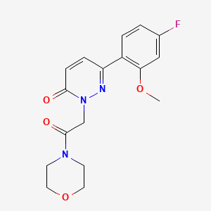 6-(4-fluoro-2-methoxyphenyl)-2-(2-morpholino-2-oxoethyl)-3(2H)-pyridazinone