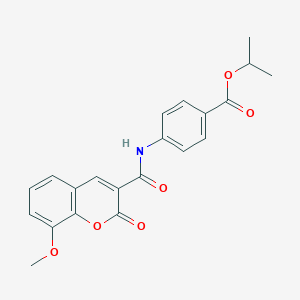 isopropyl 4-{[(8-methoxy-2-oxo-2H-chromen-3-yl)carbonyl]amino}benzoate
