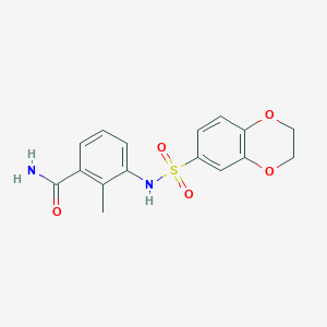 3-[(2,3-dihydro-1,4-benzodioxin-6-ylsulfonyl)amino]-2-methylbenzamide