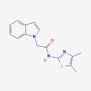 N-(4,5-dimethyl-1,3-thiazol-2-yl)-2-(1H-indol-1-yl)acetamide