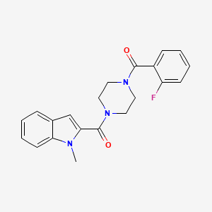 (2-fluorophenyl){4-[(1-methyl-1H-indol-2-yl)carbonyl]piperazin-1-yl}methanone