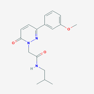 molecular formula C17H21N3O3 B4514904 N-isobutyl-2-[3-(3-methoxyphenyl)-6-oxo-1(6H)-pyridazinyl]acetamide 