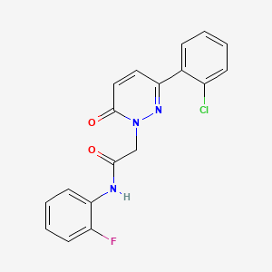 2-[3-(2-chlorophenyl)-6-oxopyridazin-1(6H)-yl]-N-(2-fluorophenyl)acetamide