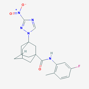N-(5-fluoro-2-methylphenyl)-3-{3-nitro-1H-1,2,4-triazol-1-yl}-1-adamantanecarboxamide