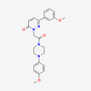 6-(3-methoxyphenyl)-2-{2-[4-(4-methoxyphenyl)piperazino]-2-oxoethyl}-3(2H)-pyridazinone