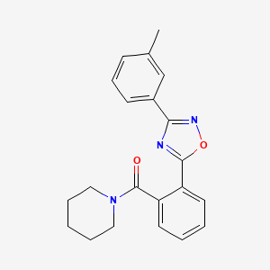 1-{2-[3-(3-methylphenyl)-1,2,4-oxadiazol-5-yl]benzoyl}piperidine