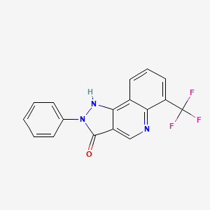 2-phenyl-6-(trifluoromethyl)-1,2-dihydro-3H-pyrazolo[4,3-c]quinolin-3-one