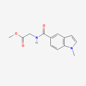 molecular formula C13H14N2O3 B4515008 methyl N-[(1-methyl-1H-indol-5-yl)carbonyl]glycinate 