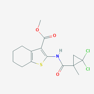Methyl 2-{[(2,2-dichloro-1-methylcyclopropyl)carbonyl]amino}-4,5,6,7-tetrahydro-1-benzothiophene-3-carboxylate