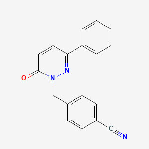 4-[(6-oxo-3-phenyl-1(6H)-pyridazinyl)methyl]benzonitrile