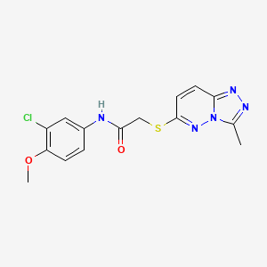 N-(3-chloro-4-methoxyphenyl)-2-[(3-methyl[1,2,4]triazolo[4,3-b]pyridazin-6-yl)sulfanyl]acetamide